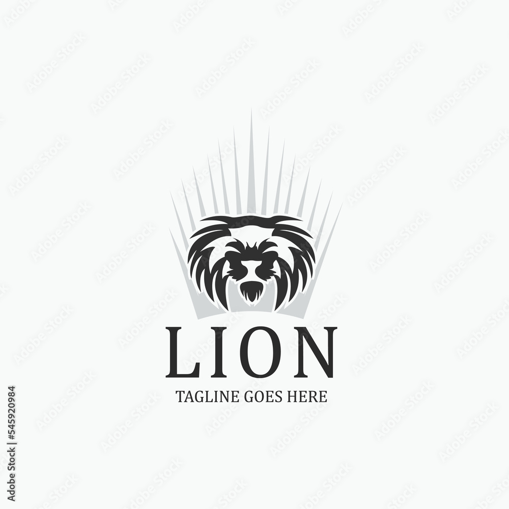 Lion logo design template. Vector illustration Lion logo design template. Vector illustration
