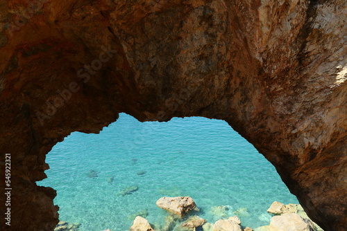 cave above the sea