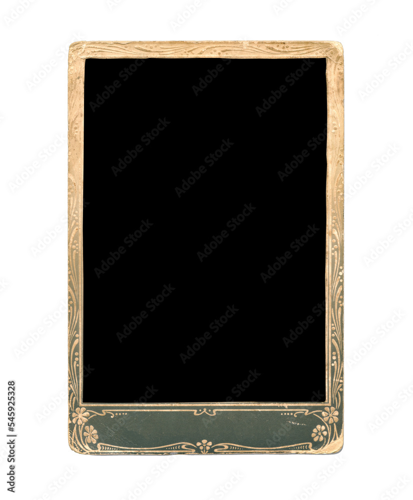Real old photo with clipping path for the inside, blank retro frame Real old photo with clipping path for the inside, blank retro frame
