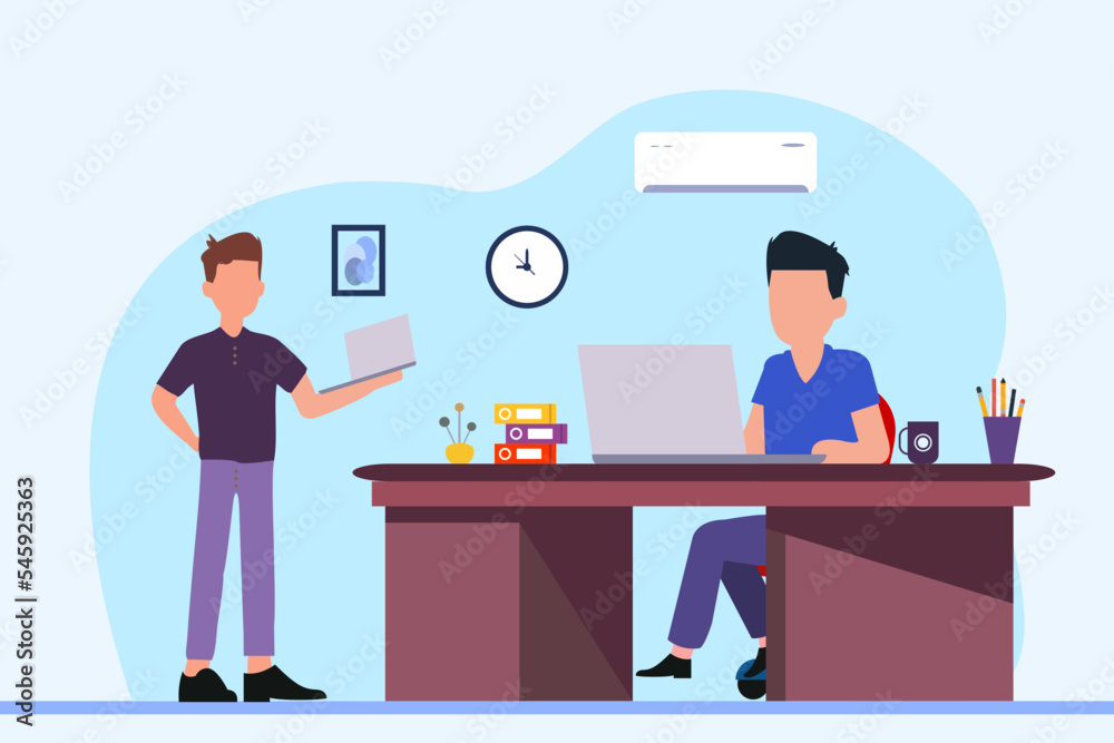 Office Work Illustration Office Work Illustration