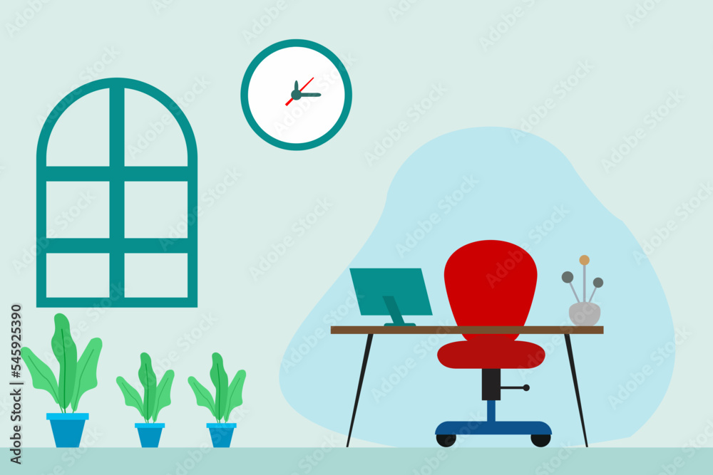 Fototapeta premium Office Work Illustration