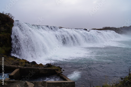 Faxi (Vatnsleysufoss) Waterfall on the Tungufljot River, Iceland photo