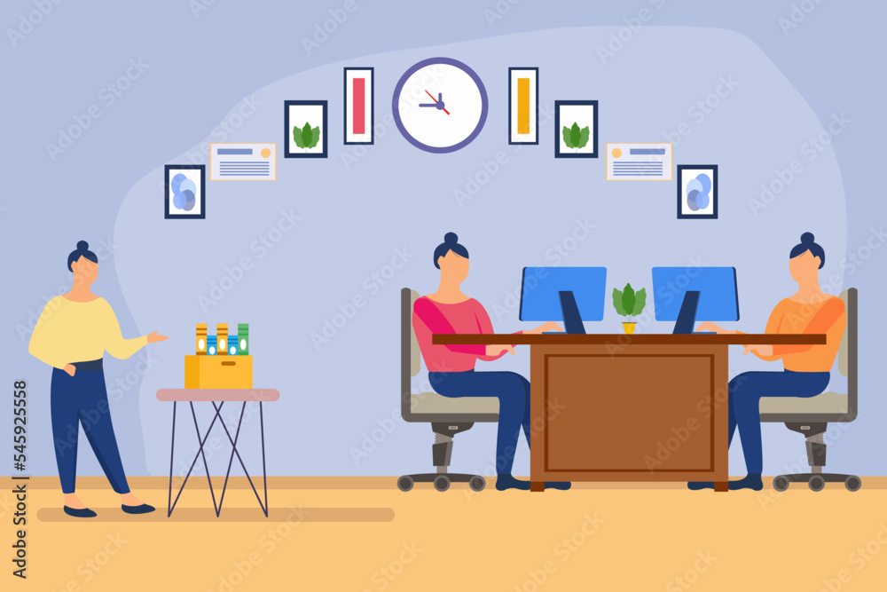 Office Work Illustration Office Work Illustration
