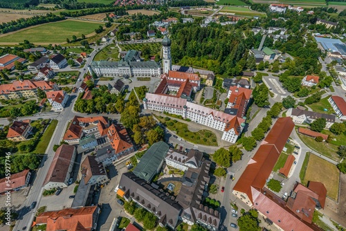 Ausblick auf Ursberg in Schwaben und sein Kloster photo