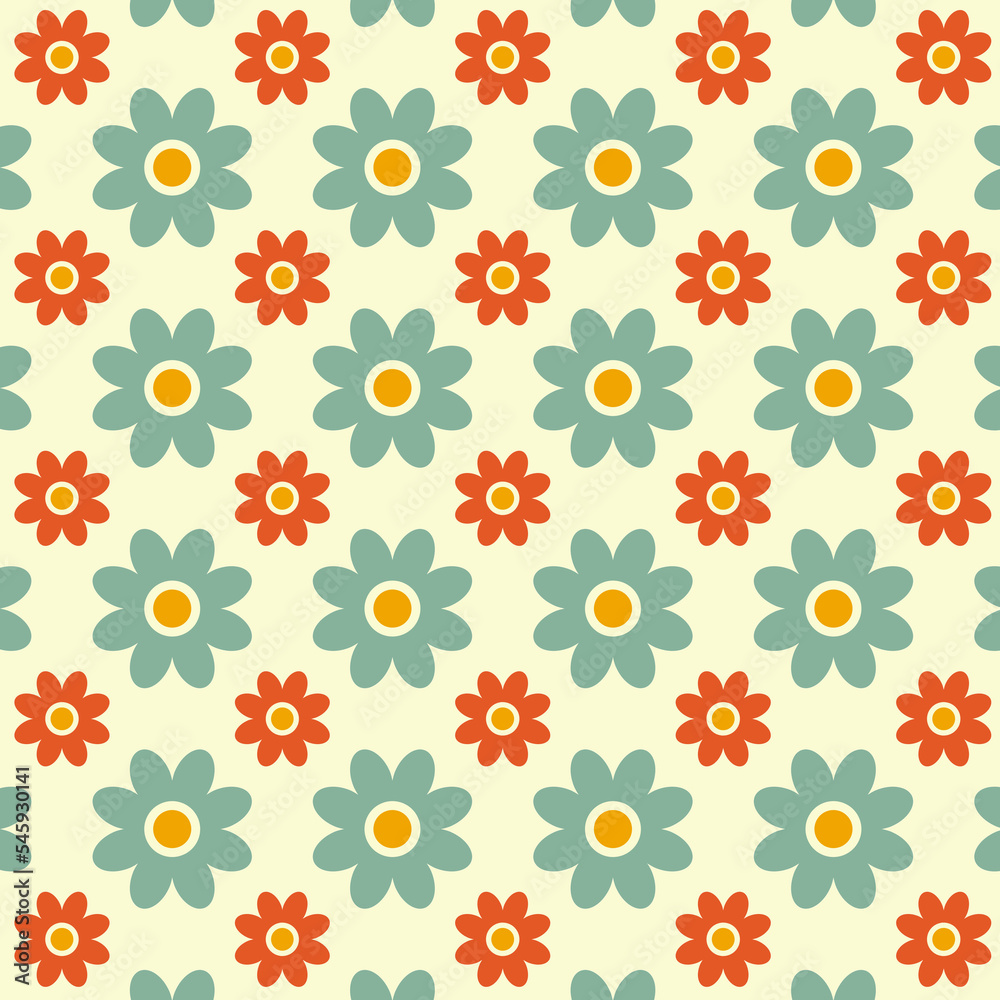 Seamless pattern in retro style. Abstract texture decorative 50`s, 60's, 70's style. Can be used for fabric, wallpaper, textile, wall decoration. Vector illustration Seamless pattern in retro style. Abstract texture decorative 50`s, 60's, 70's style. Can be used for fabric, wallpaper, textile, wall decoration. Vector illustration