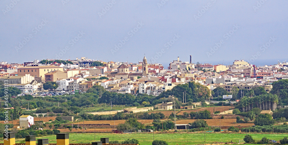 Fototapeta premium Vista de Altafulla, Tarragona, Catalunya, España, Europa 