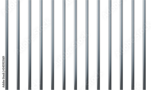 Prison bars isolated on white. Vector prison bars illustration. freedom concept.