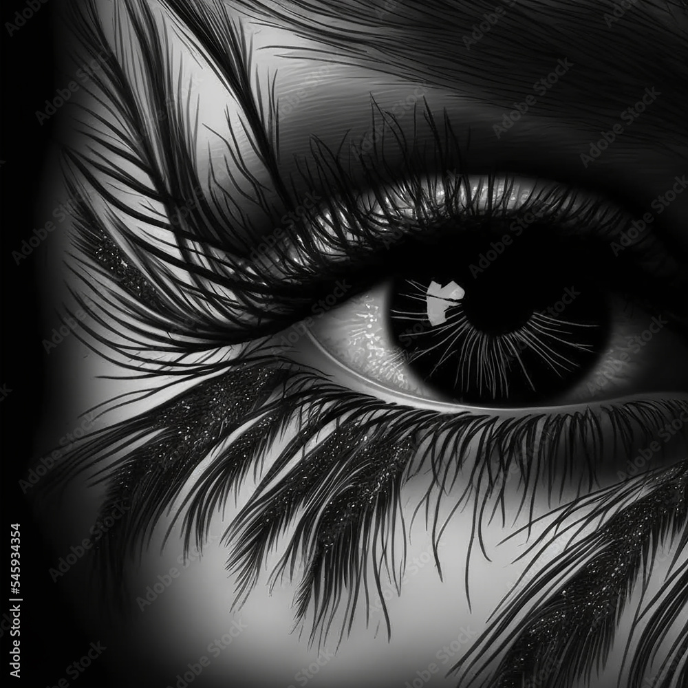 Fototapeta premium eyelashes generative ai