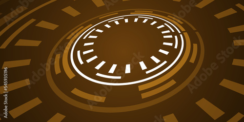 Abstract Modern technology circles vector background. vector illustration.