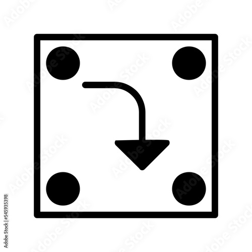 Turn Down Icon