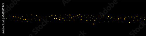 Golden Glow Paper Vector Black Panoramic