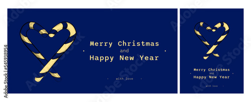 Christmas poster with sweets for printing