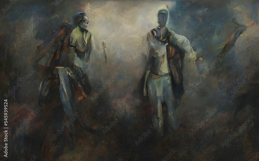 Fototapeta premium Abstract art with splashes of multicolor paint, as a fun, creative & inspirational background texture - in long panorama banner.