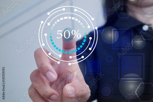 Unlock the system with the touch screen.