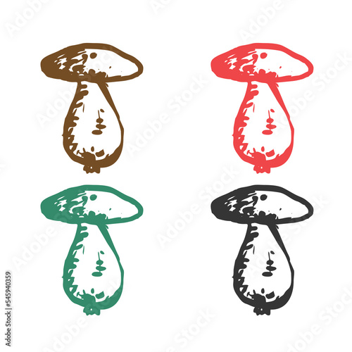 Mushroom icon, dible mushroom icon, Vector Mashroom, vegetable Mashroom, Mashroom logo vector icons in multiple colors photo