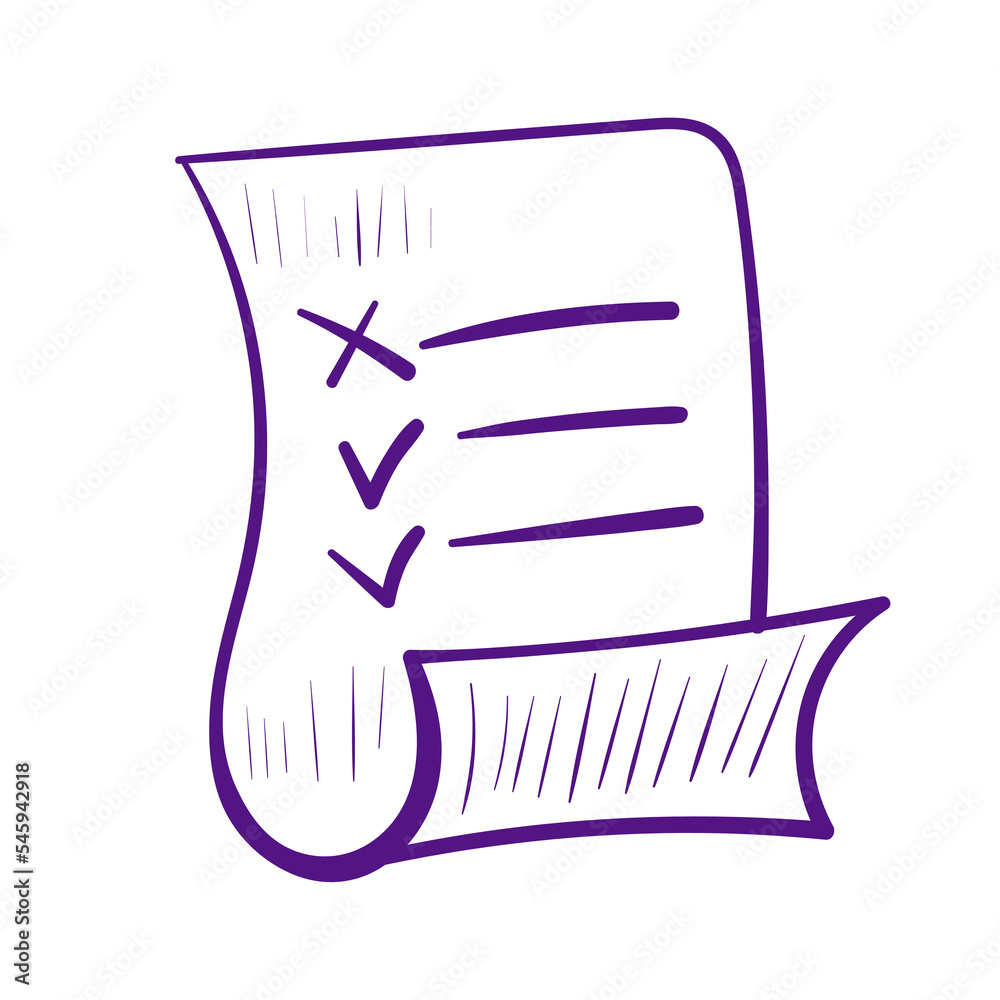 Purple doodle page. Test answers line art on white background. Purple doodle page. Test answers line art on white background.