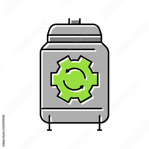 maturation beer production color icon vector illustration
