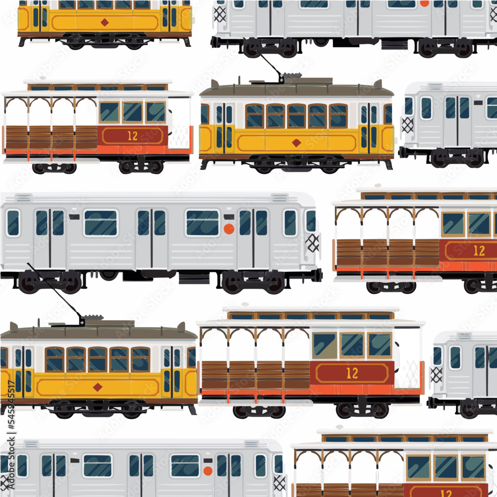 pattern with train