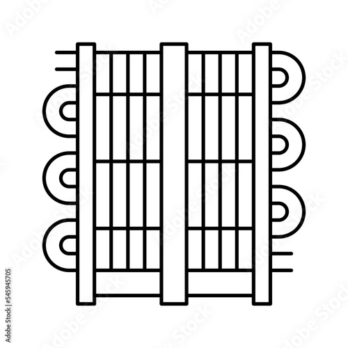 cooling beer production line icon vector illustration