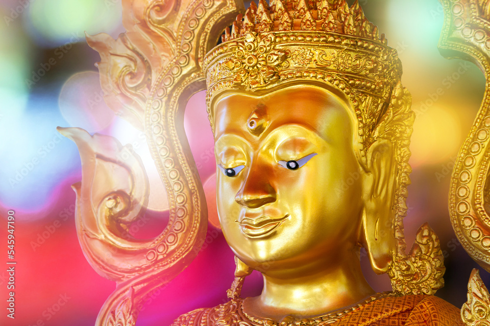 golden buddha, Buddha's face Buddha according to the belief in Buddhism