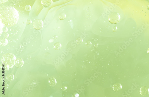 Obraz na płótnie Abstract Green water bubbles background