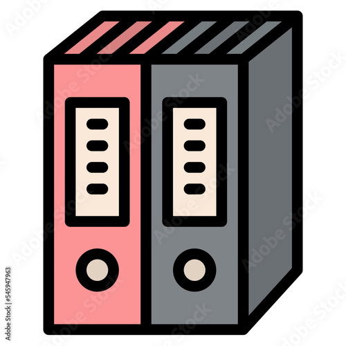 archive documents stationery office supply icon