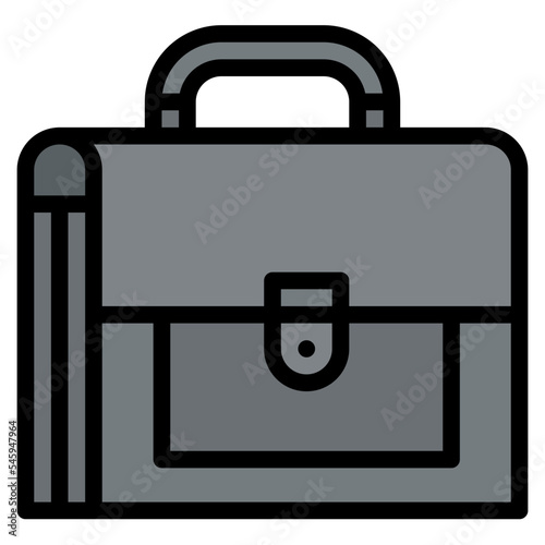 briefcase bag stationery office supply icon