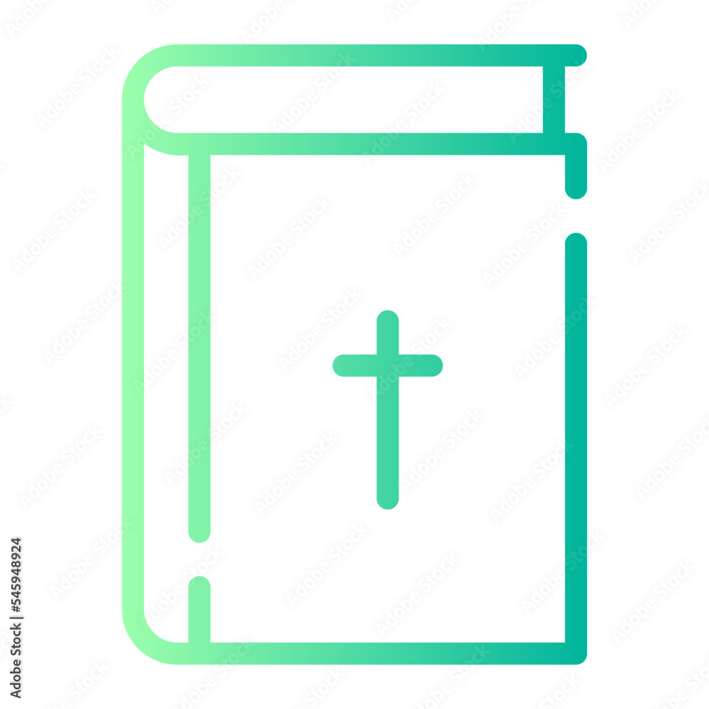 Obraz premium bible gradient icon