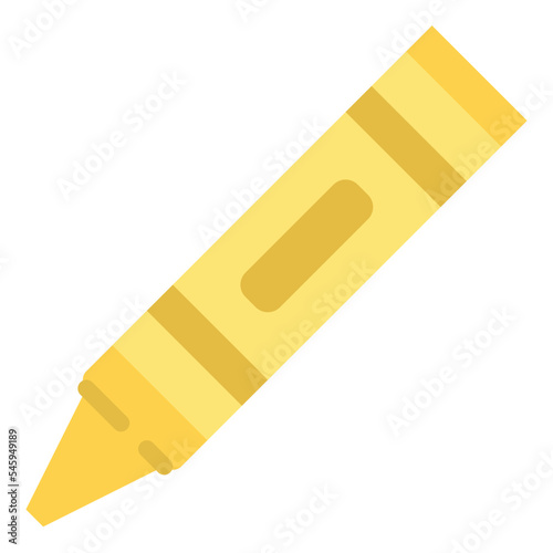 crayon color stationery school supply icon