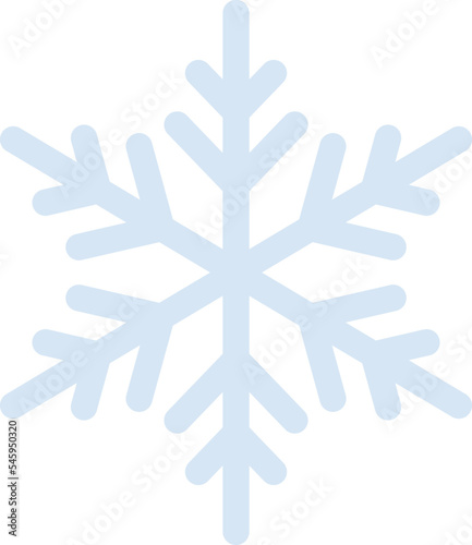 Snow flat icon Snowflake shape Winter weather