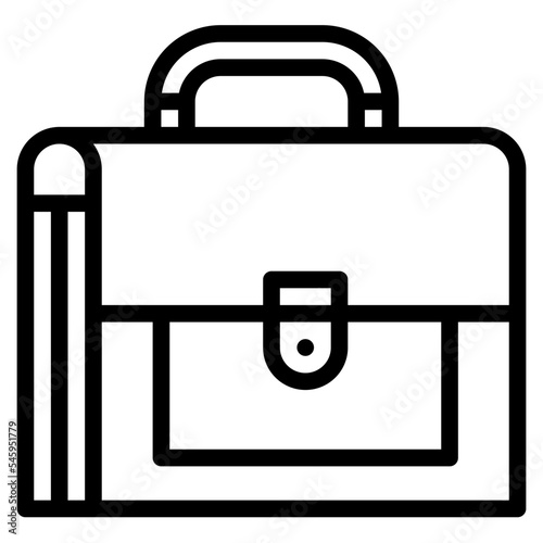 briefcase bag stationery office supply icon