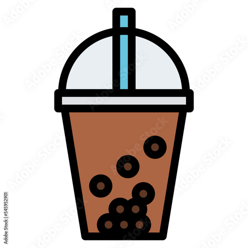 bubble tea sweet dessert drink icon