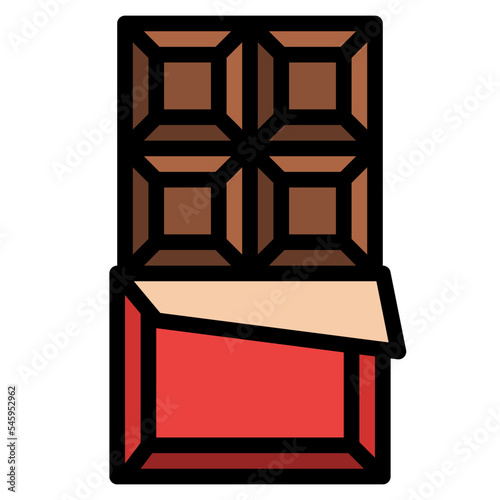 chocolate bar sweet dessert icon