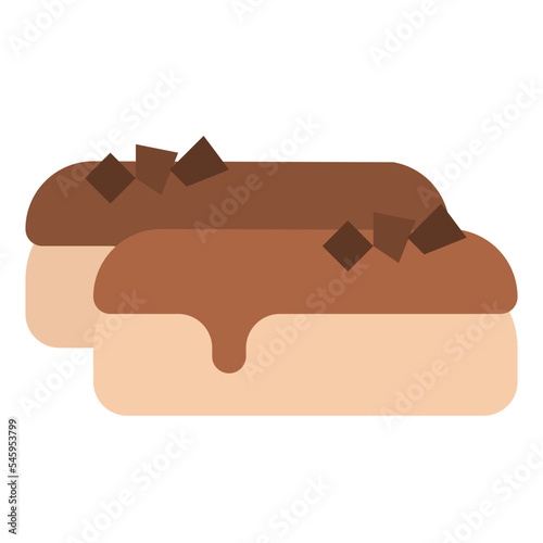 eclair sweet dessert bakery icon
