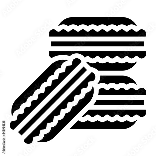 macaron sweet dessert icon