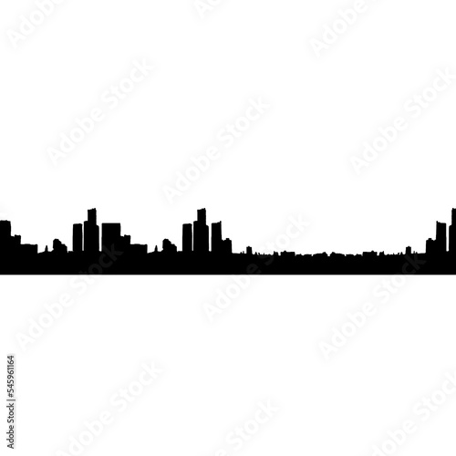 silhouette of buildings in the city   © Doaibu_PNG