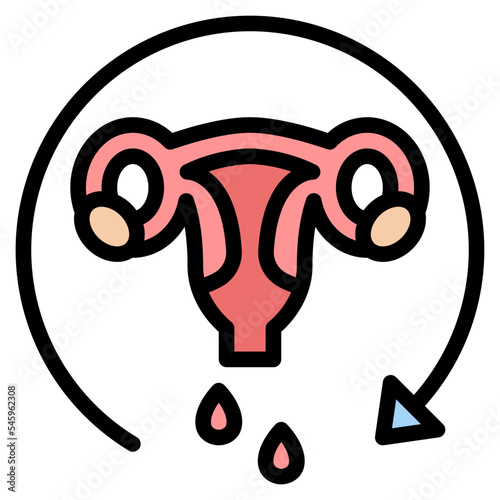 period circle blood oval icon