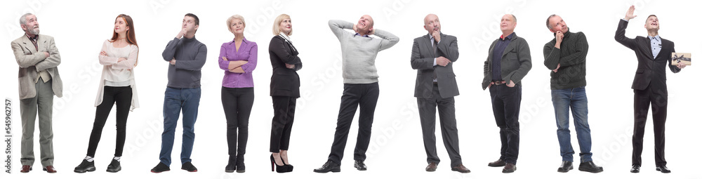 group of successful business people isolated on white group of successful business people isolated on white