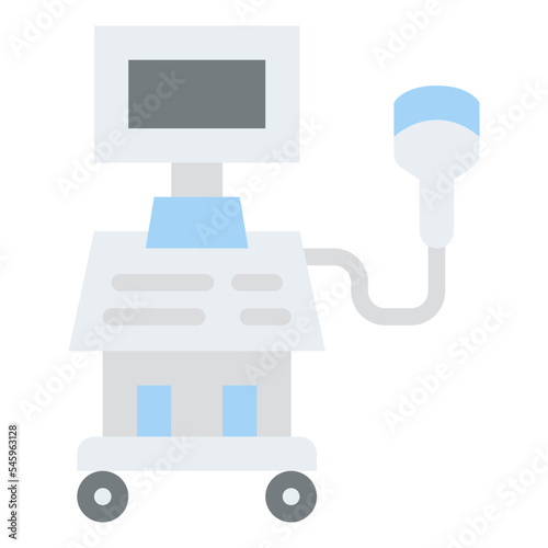 sonography ultrasound scanning machine icon