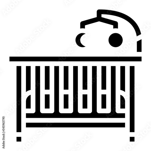 baby crib cradle bed sleep icon