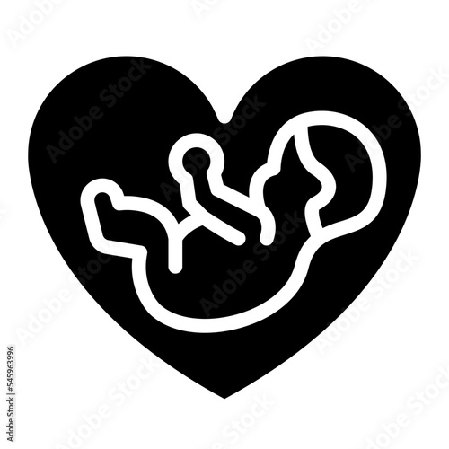 heart baby maternity born icon