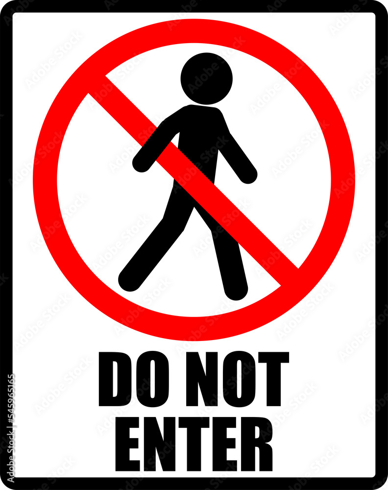 Red White Restricted Area Authorized Personnel Only Symbol Warning Precaution Sign, Do Not Entry Isolated White Label, No Trespassing isolated illustration Red White Restricted Area Authorized Personnel Only Symbol Warning Precaution Sign, Do Not Entry Isolated White Label, No Trespassing isolated illustration