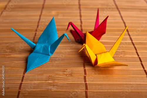 colorful origami birds © Visualmind