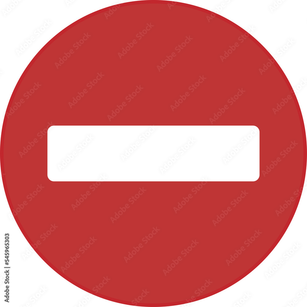 Red white round stop or do not enter traffic sign, circle red warning template design Red white round stop or do not enter traffic sign, circle red warning template design