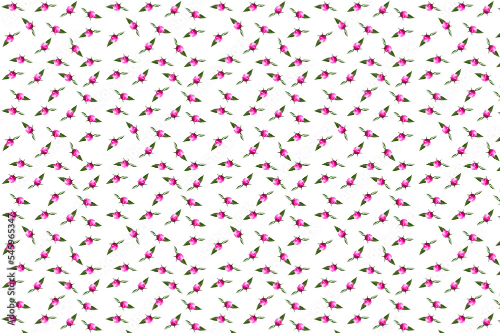 Seamless pink floral pattern with peony buds Seamless pink floral pattern with peony buds