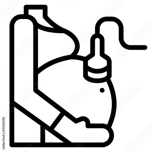 ultrasound belly pregnancy maternity icon