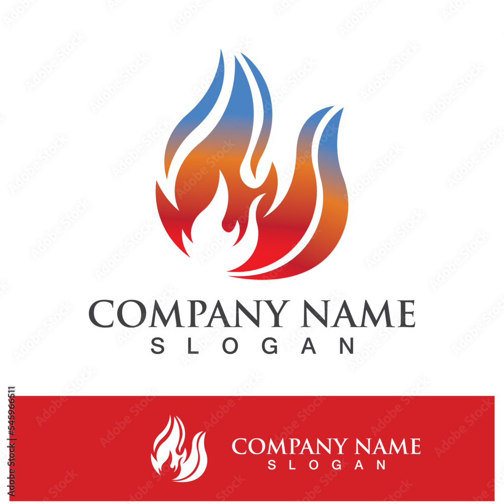 Fire logo design illustration and fire symbol Fire logo design illustration and fire symbol