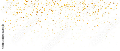 golden falling confetti photo