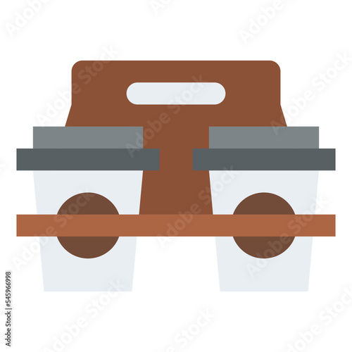 take away coffee delivery paper cup icon