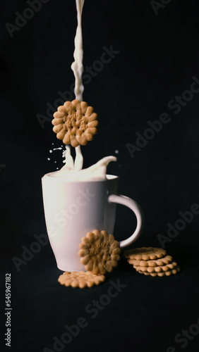 leche con galletas
